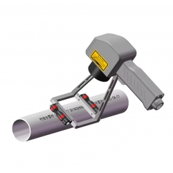 Znakowarka laserowa przenośna, pole robocze 110x110mm + Przystawka - znakowanie ciągłe